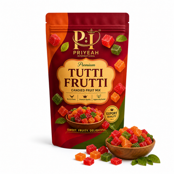 Real Papaya Tutti Frutti Premium Colorful Fruit Cubes Sweet Baking Topping Dessert Decoration