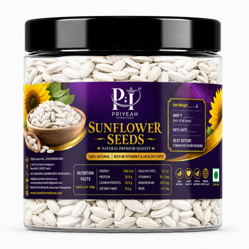 Sunflower Seeds 100% Natural Healthy Snack for Nutrition & Daily Wellness  Roasted Delight