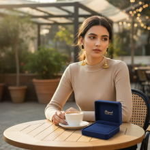 Kashmiri Black Stone Pearl Border Long Chain Jhumka Earrings in Antique Gold Finish